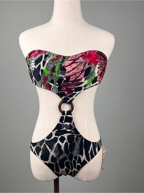 Compagnia Italiana Bandeau Absteact One Piece
